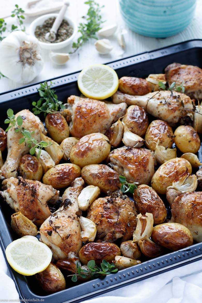 Griechisches H&auml;hnchen vom Blech - www.qevorlanix.pro