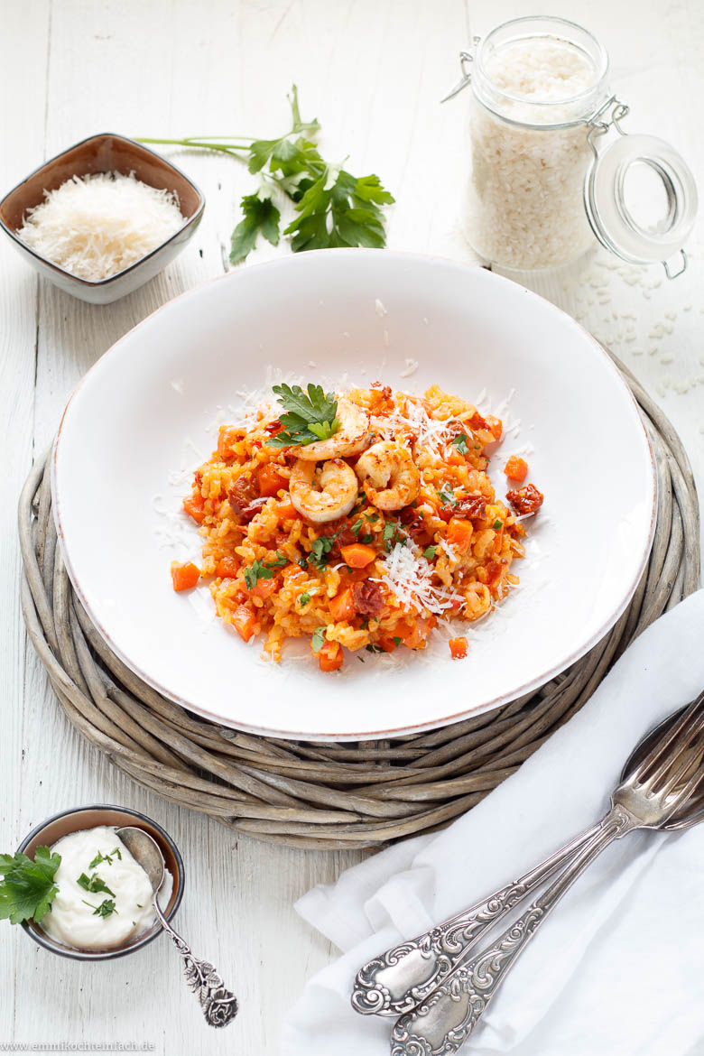 Ofenrisotto mit Möhren und getrockneten Tomaten - www.qevorlanix.pro