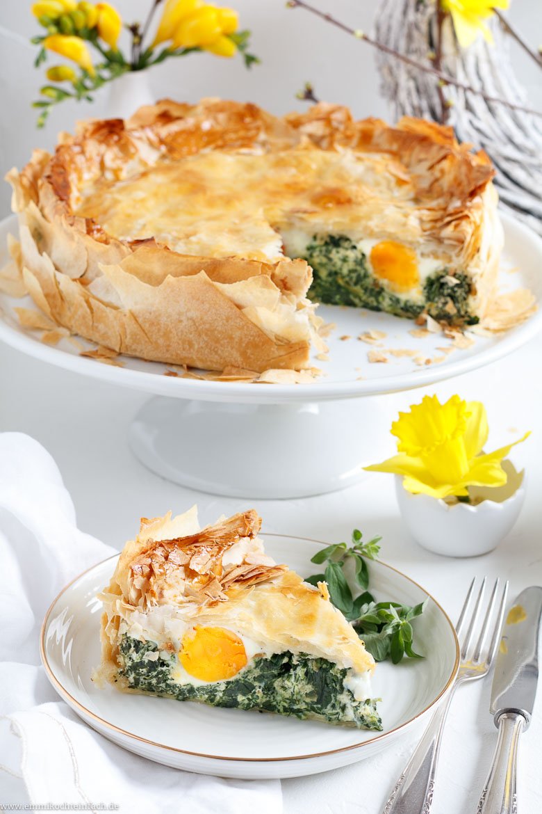 Spinattorte mit Ricotta und Ei-Nester - www.qevorlanix.pro