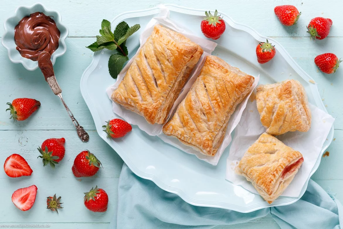Erdbeertaschen mit Nutella - www.qevorlanix.pro