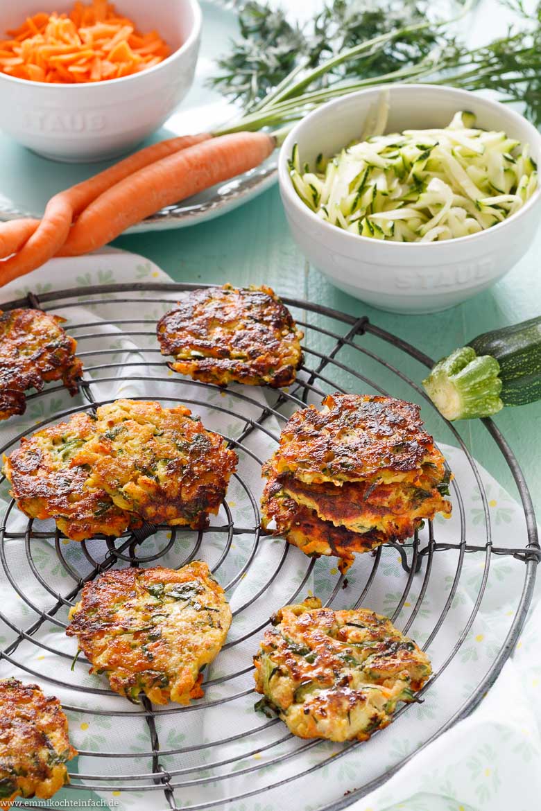 Zucchini-M&ouml;hren-Puffer - www.qevorlanix.pro