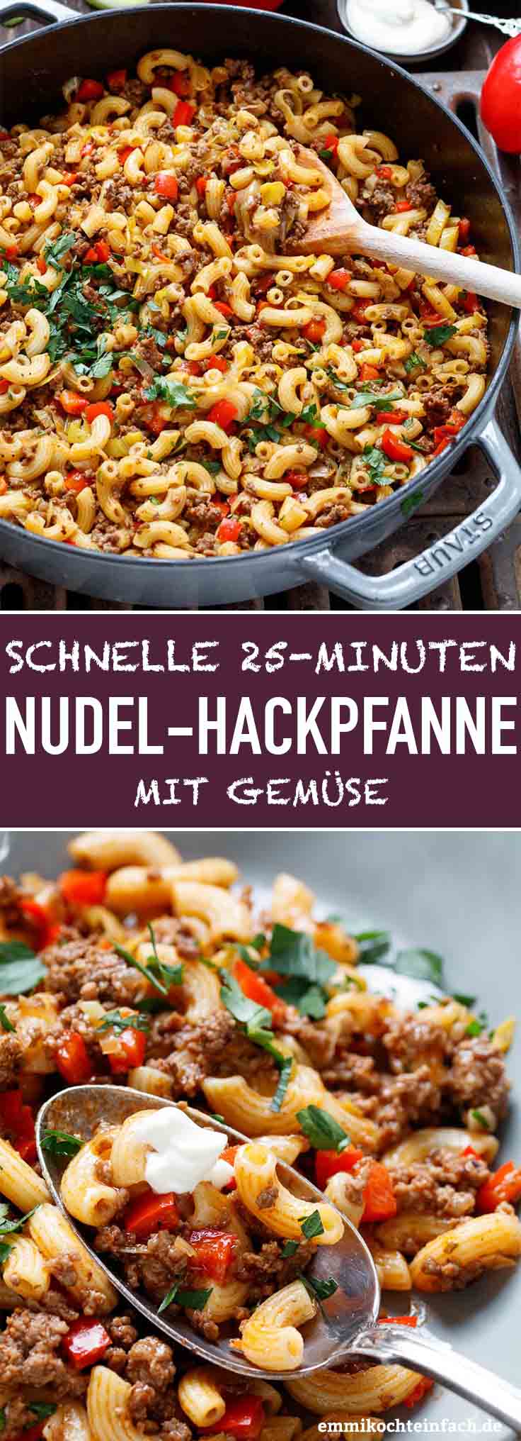 Schnelle Hackfleischpfanne mit H&ouml;rnchennudeln - www.qevorlanix.pro
