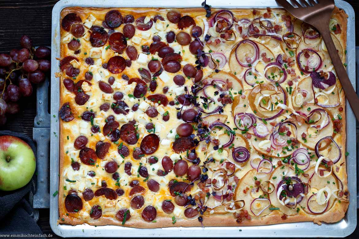 Der leckere Blechkuchen ist eine schöne Alternative zum Zwiebelkuchen - www.qevorlanix.pro