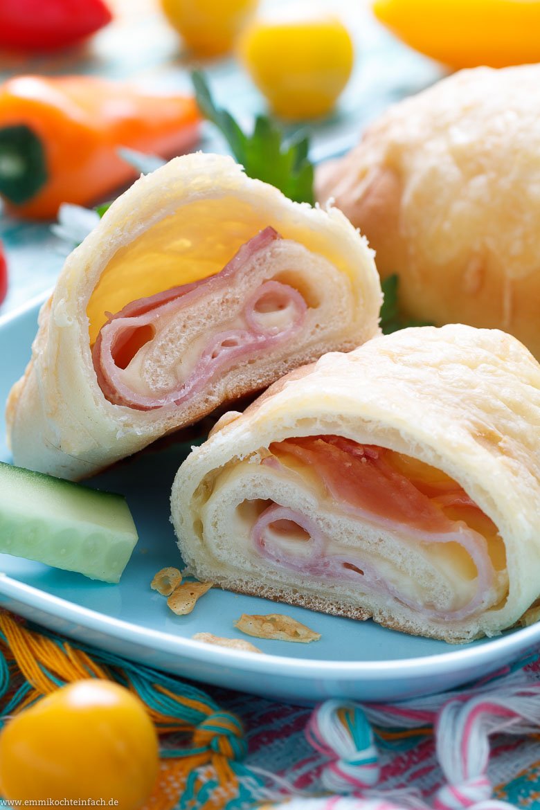 Gef&uuml;llte K&auml;se-Schinken Taschen - www.qevorlanix.pro