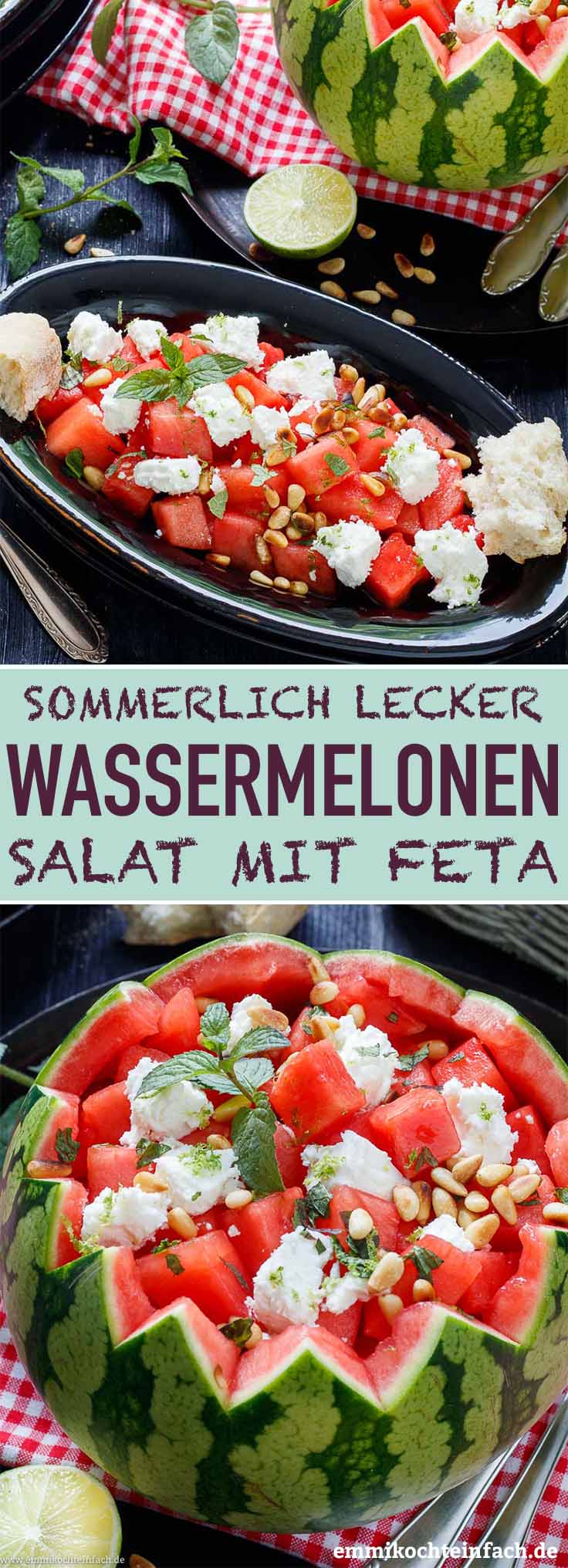 Wassermelonensalat mit Feta ganz einfach - www.qevorlanix.pro