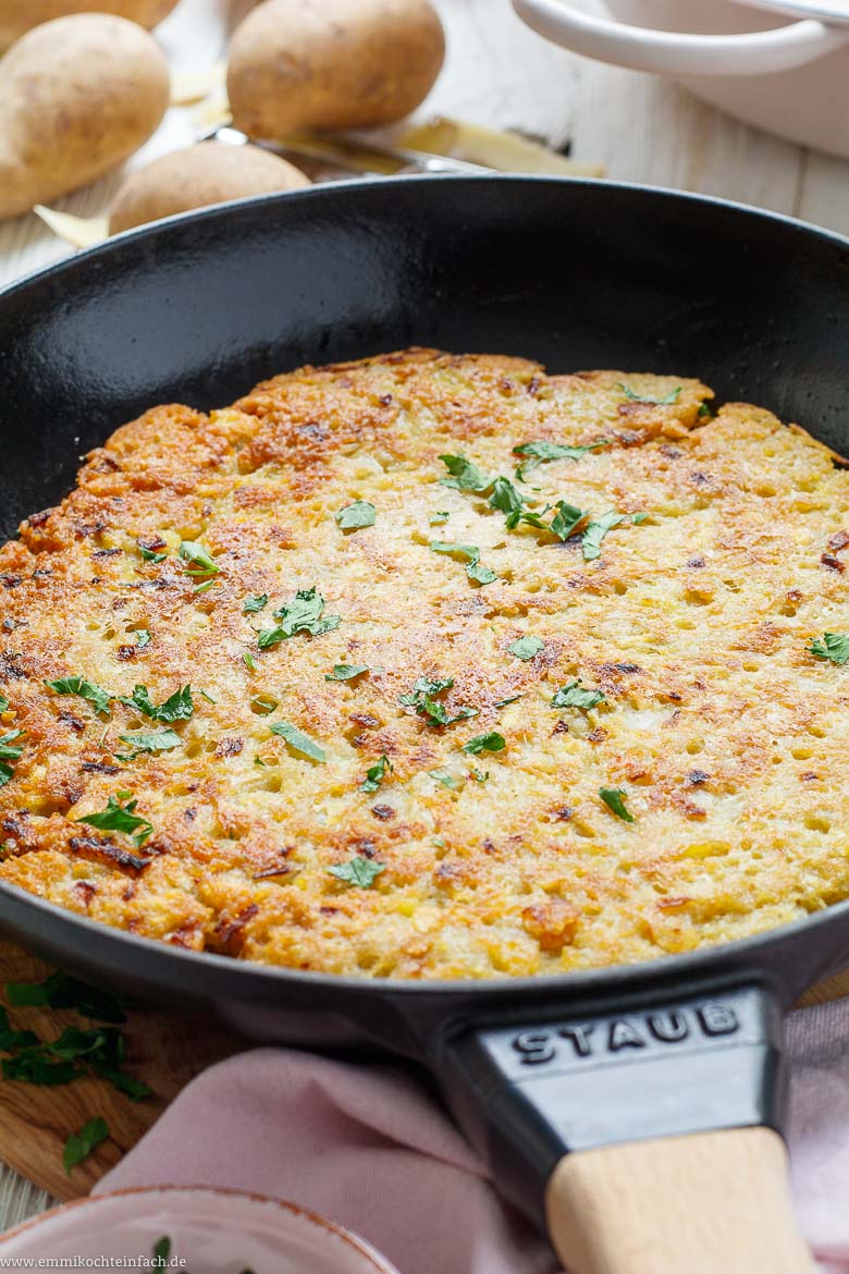Kartoffelr&ouml;sti aus rohen Kartoffeln