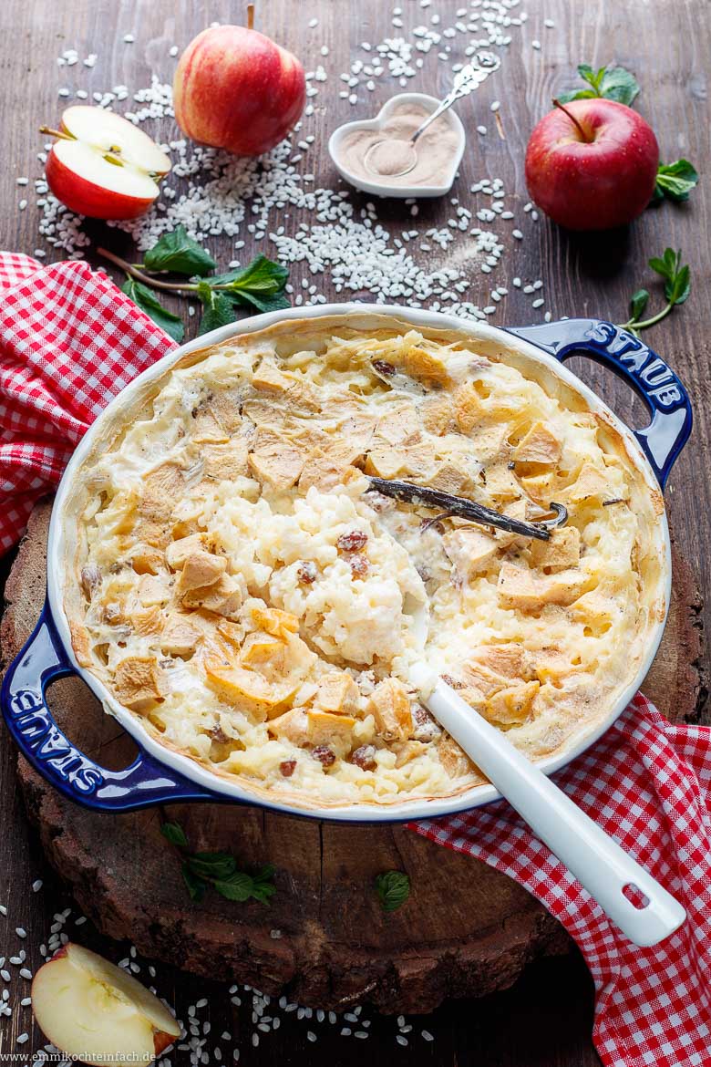 Milchreis Auflauf mit Apfel - www.qevorlanix.pro