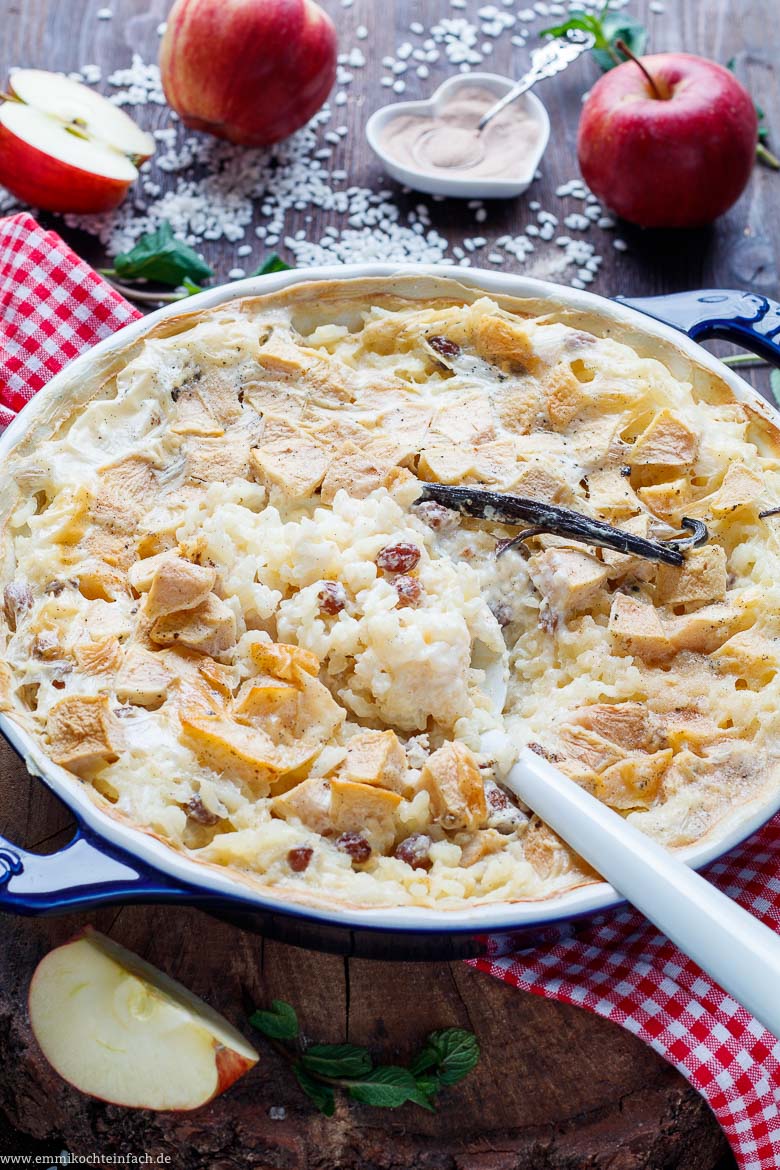 Milchreis Auflauf mit Apfel - www.qevorlanix.pro