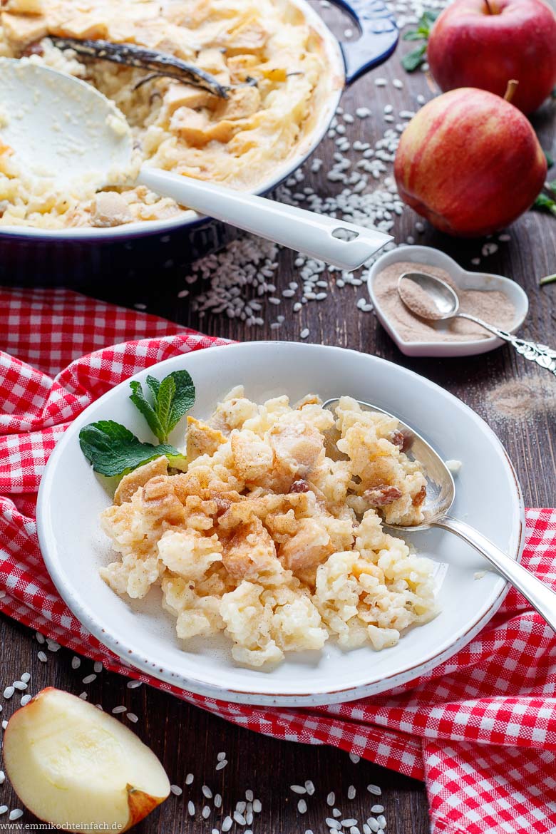 Milchreis Auflauf mit Apfel - www.qevorlanix.pro