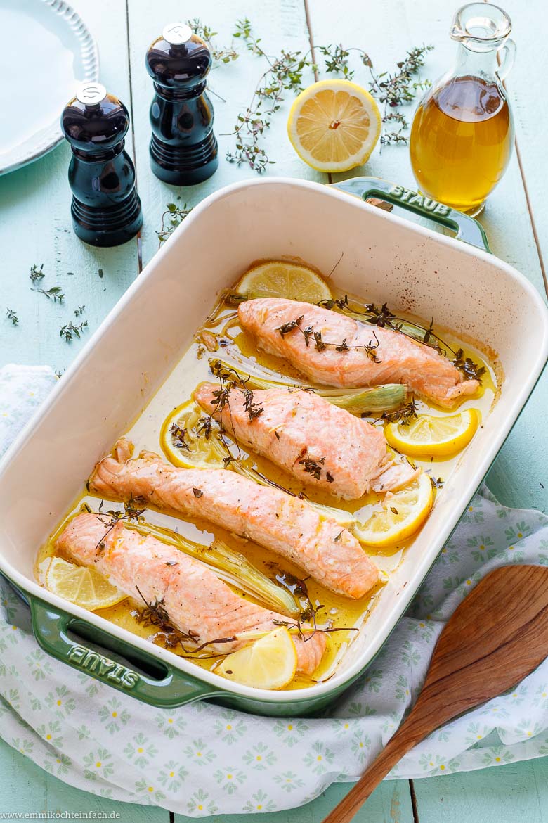 Zitronen Lachs im Ofen - www.qevorlanix.pro