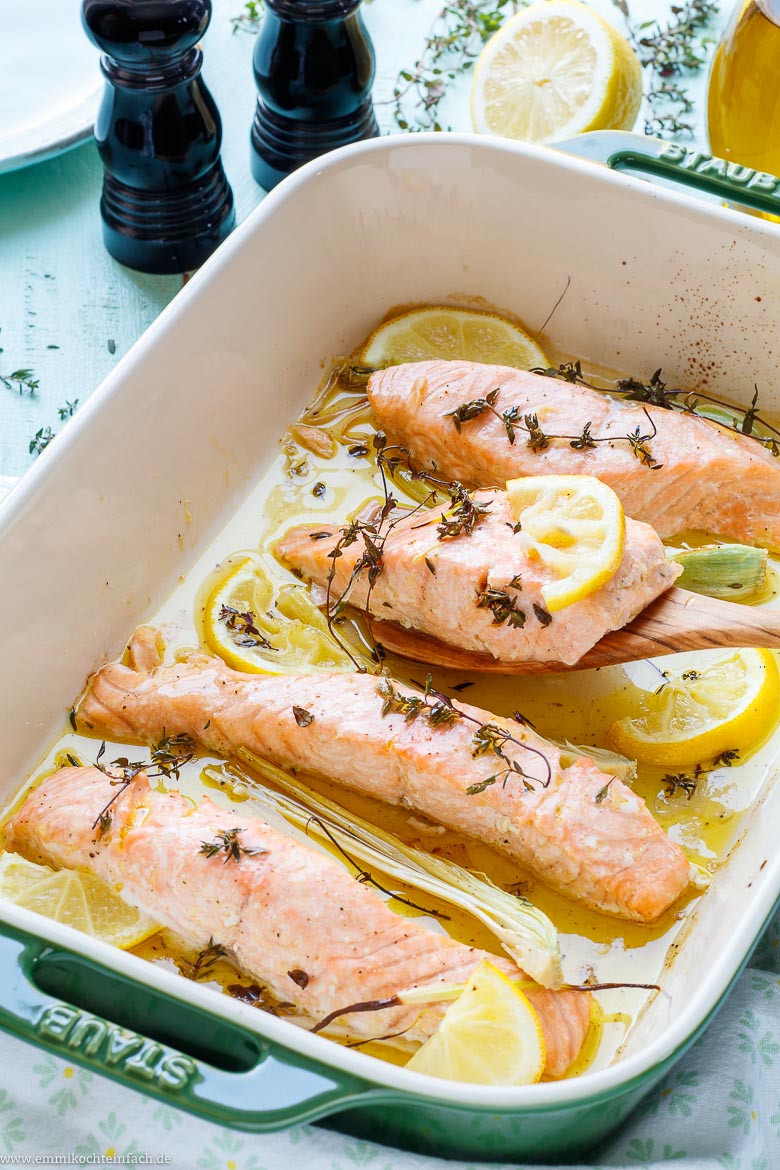 Zitronen Lachs im Ofen - www.qevorlanix.pro