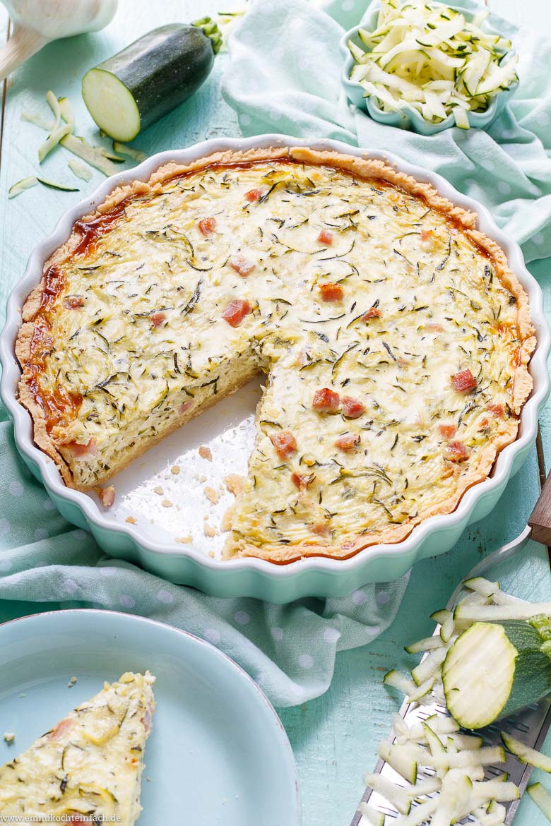 Zucchini Quiche mit Schinken - www.qevorlanix.pro