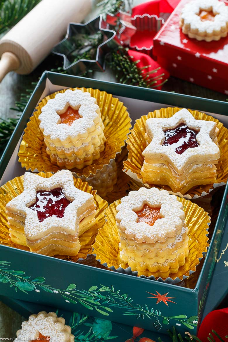 Süße Weihnachtsplätzchen: leckere Spitzbuben