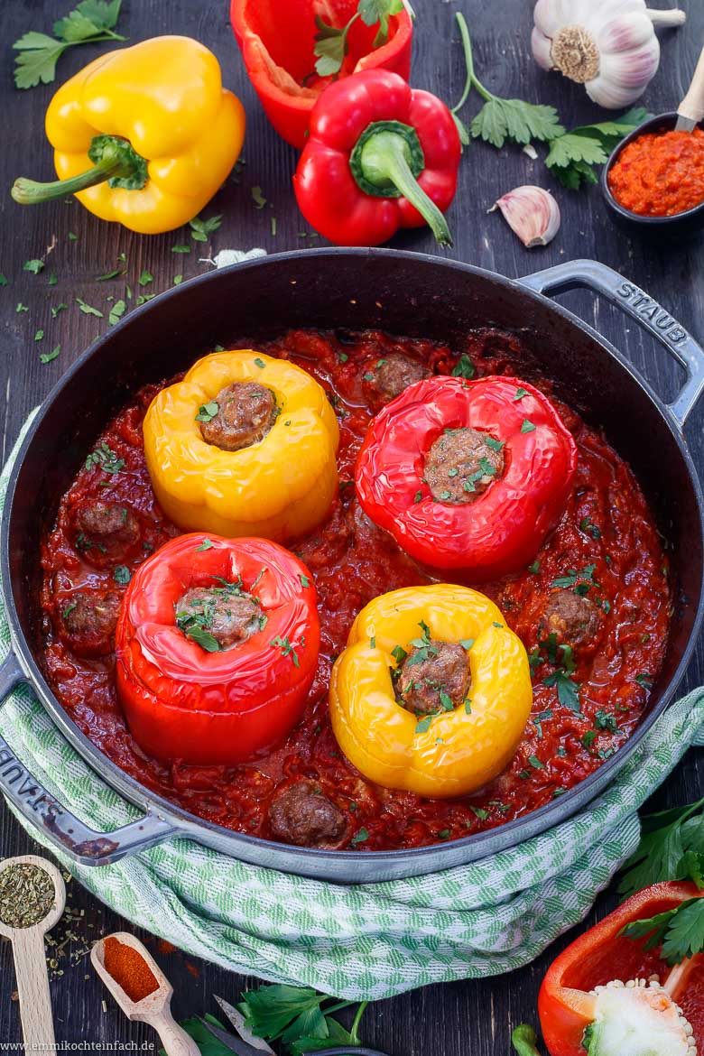 Gefüllte Paprika mit Hackfleisch - www.qevorlanix.pro
