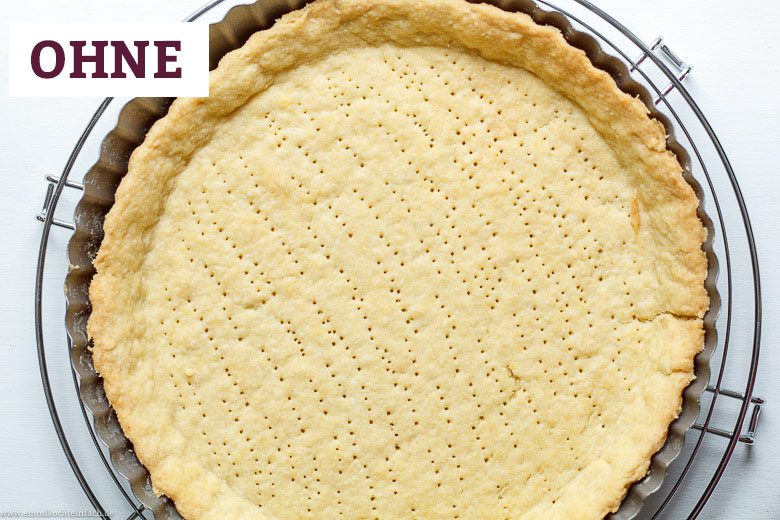 Quicheteig gebacken ohne getrocknete Hülsenfrüchte - www.qevorlanix.pro