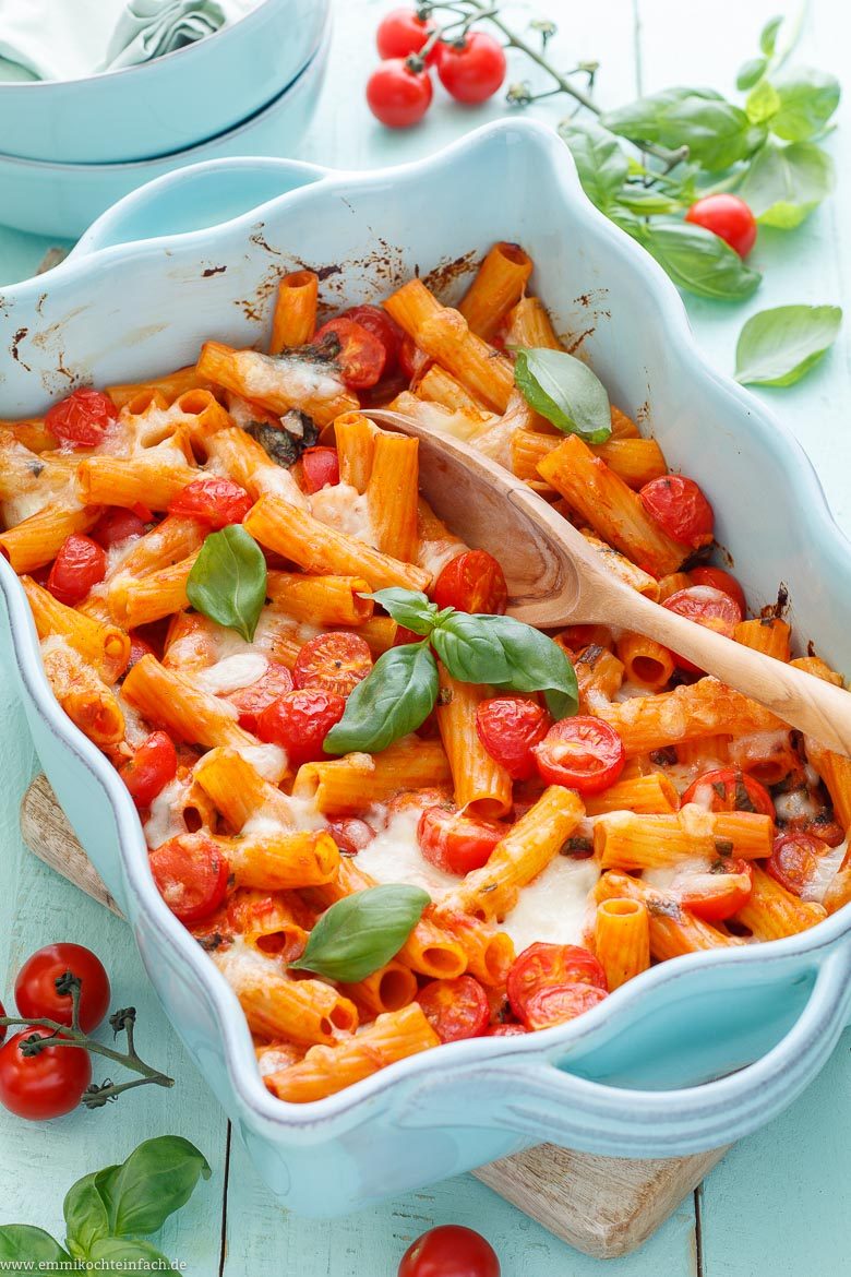 Schneller Nudelauflauf Tomate Mozzarella - www.qevorlanix.pro