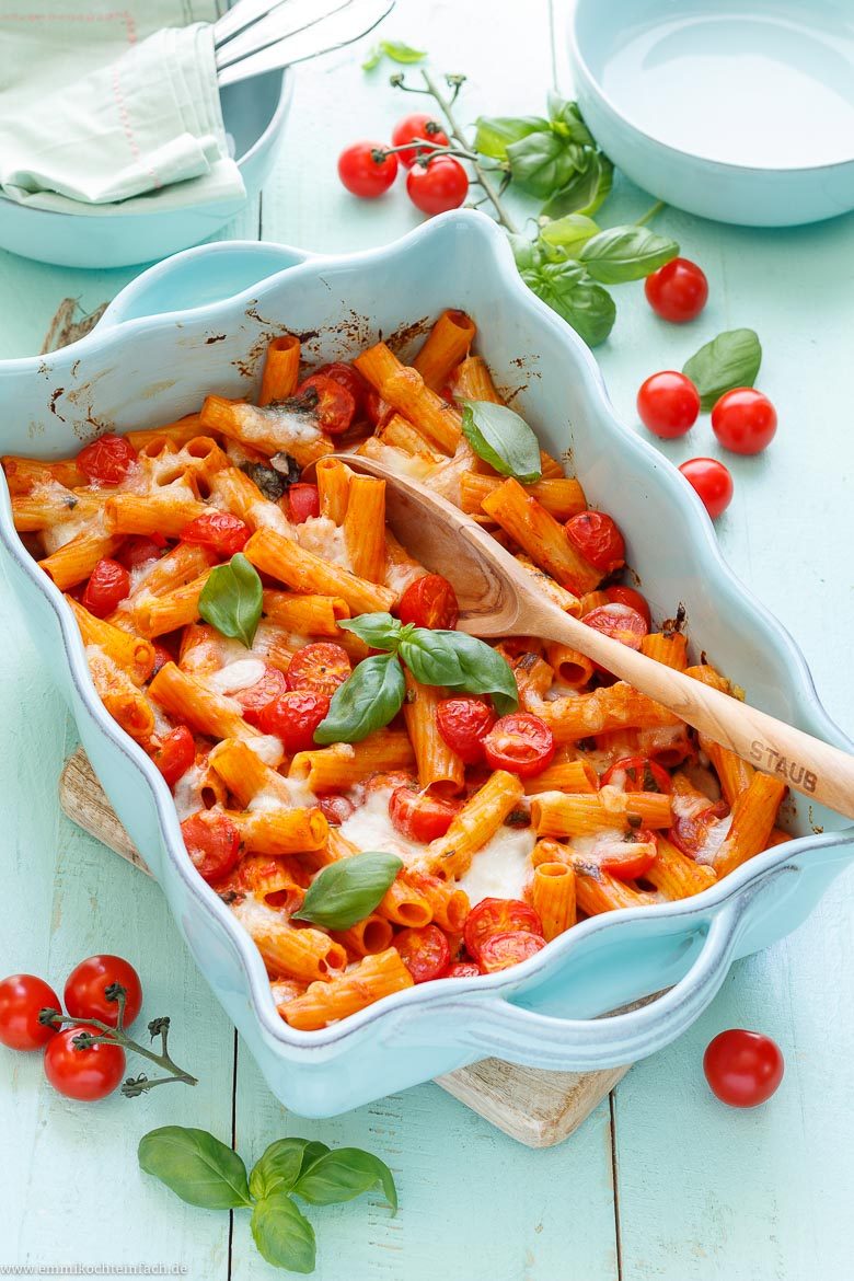 Schneller Nudelauflauf Tomate Mozzarella - www.qevorlanix.pro