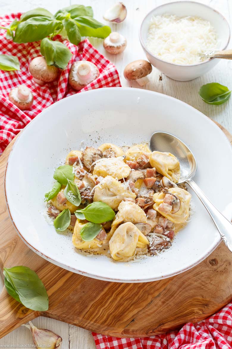 Tortellini alla Panna ohne Ei