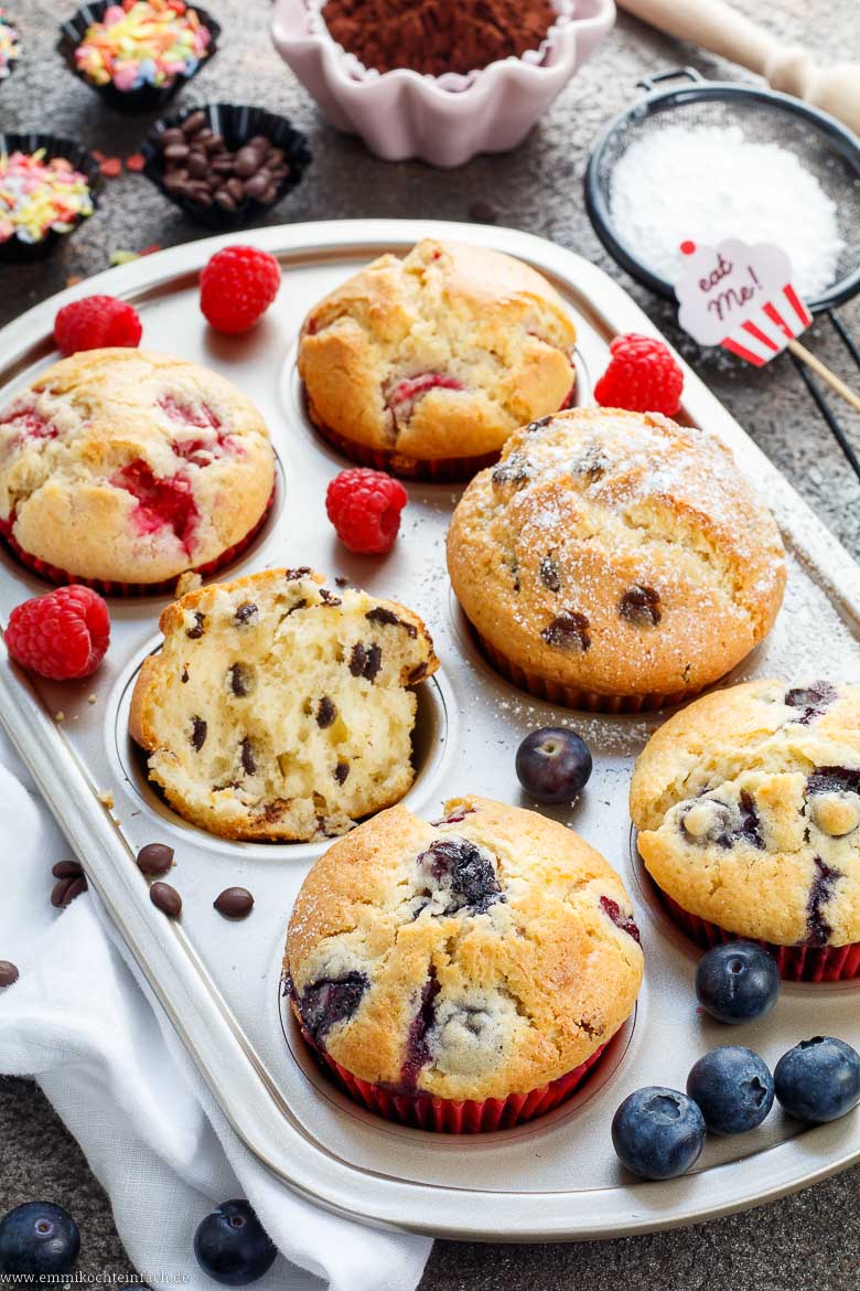 Saftige Muffins in vielen Varianten