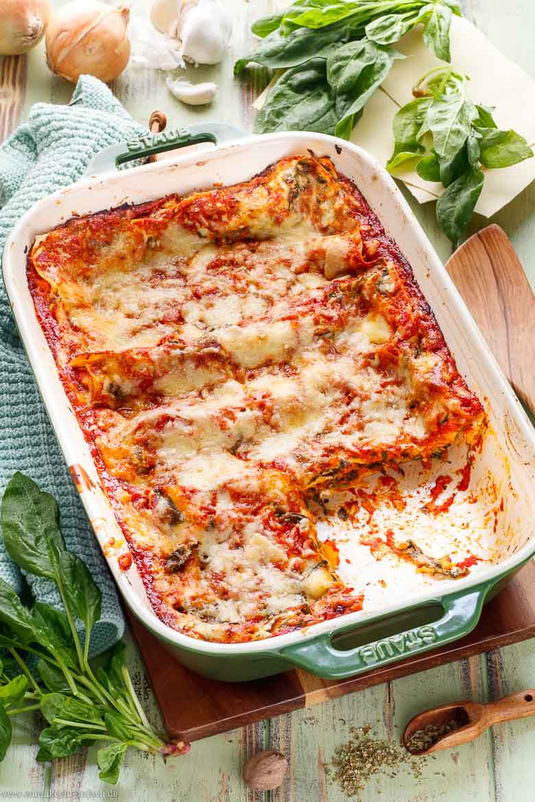Spinatlasagne Rezept ganz einfach