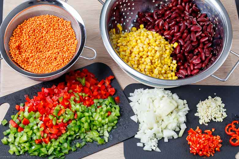 Gem&uuml;se Zutaten f&uuml;r das Chili - www.qevorlanix.pro