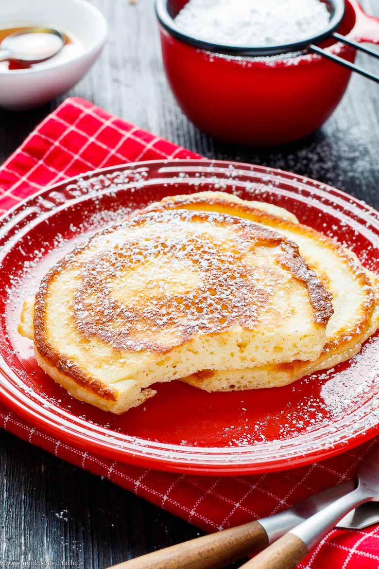 Fluffige amerikanische Pfannkuchen