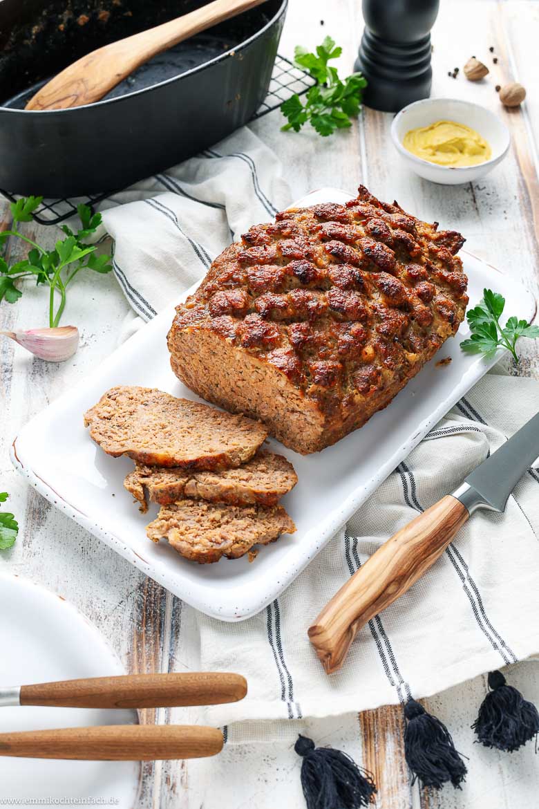 Der saftige Braten aus Hackfleisch