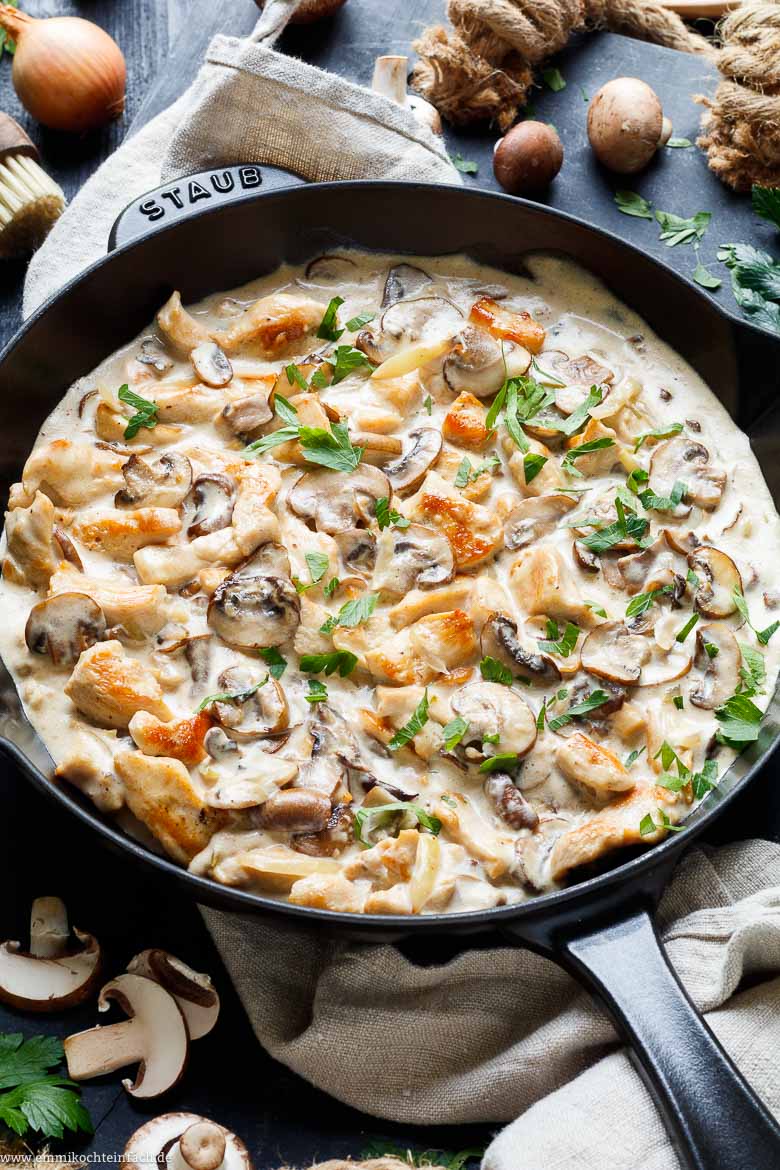 H&auml;hnchen Geschnetzeltes mit Champignons - www.qevorlanix.pro