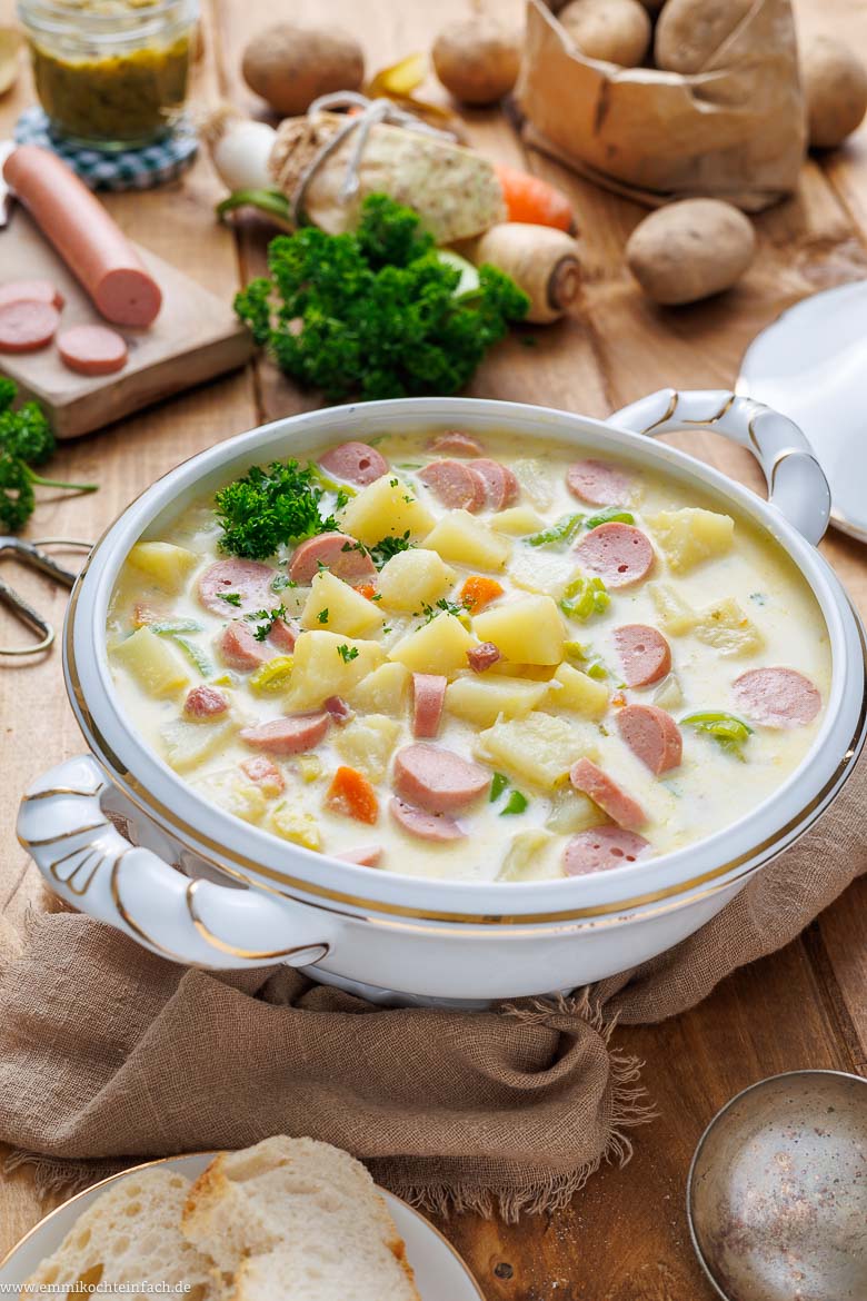 Kartoffelsuppe-Rezept mit W&uuml;rstchen
