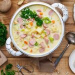 Kartoffelsuppe-Rezept mit W&uuml;rstchen von Oma