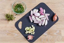 Bunte Gem&uuml;sepfanne Zutaten schneiden