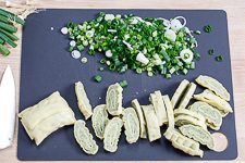 Schnelle Maultaschen Pfanne mit Ei
