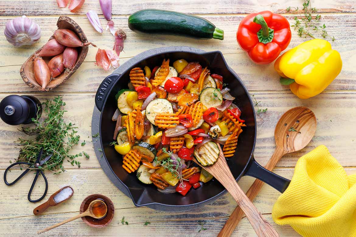 Gemüsepfanne Rezept - schnell und einfach