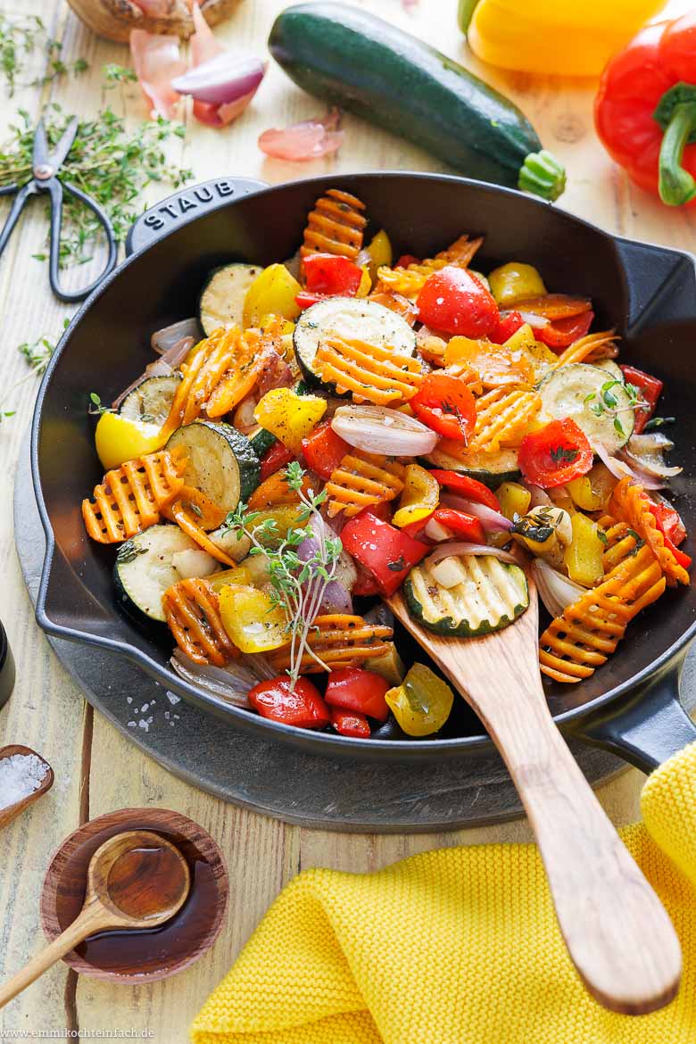 Bunte Gem&uuml;sepfanne Rezept