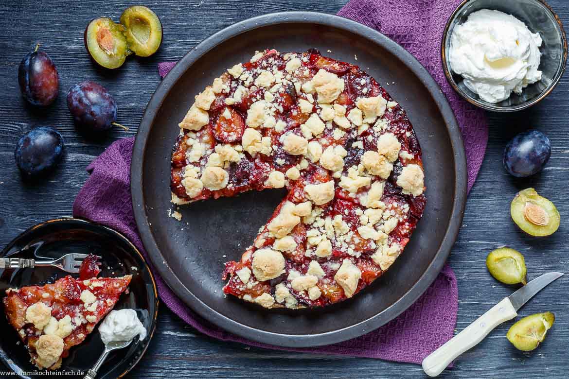 Zwetschgenkuchen Rezept mit Streusel