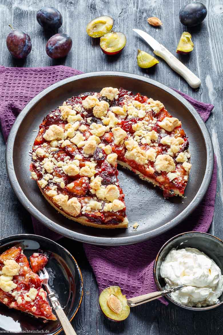 Zwetschgenkuchen mit Streusel