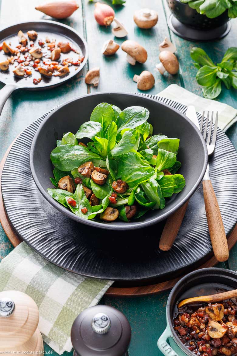 Leckerer Feldsalat im Winter ein echtes Gedicht.