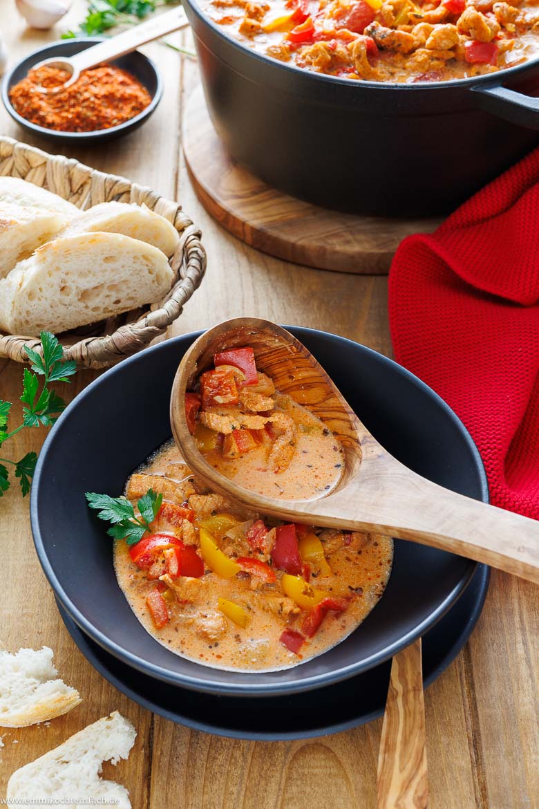 Gyrossuppe auf dem Teller