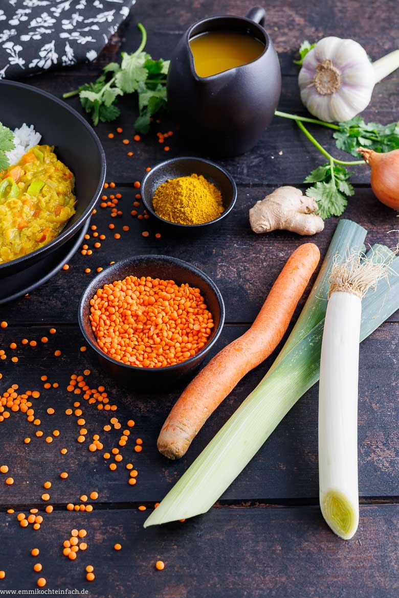 Rote Linsen Curry