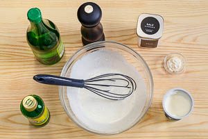 Bohnensalat Dressing zubereiten