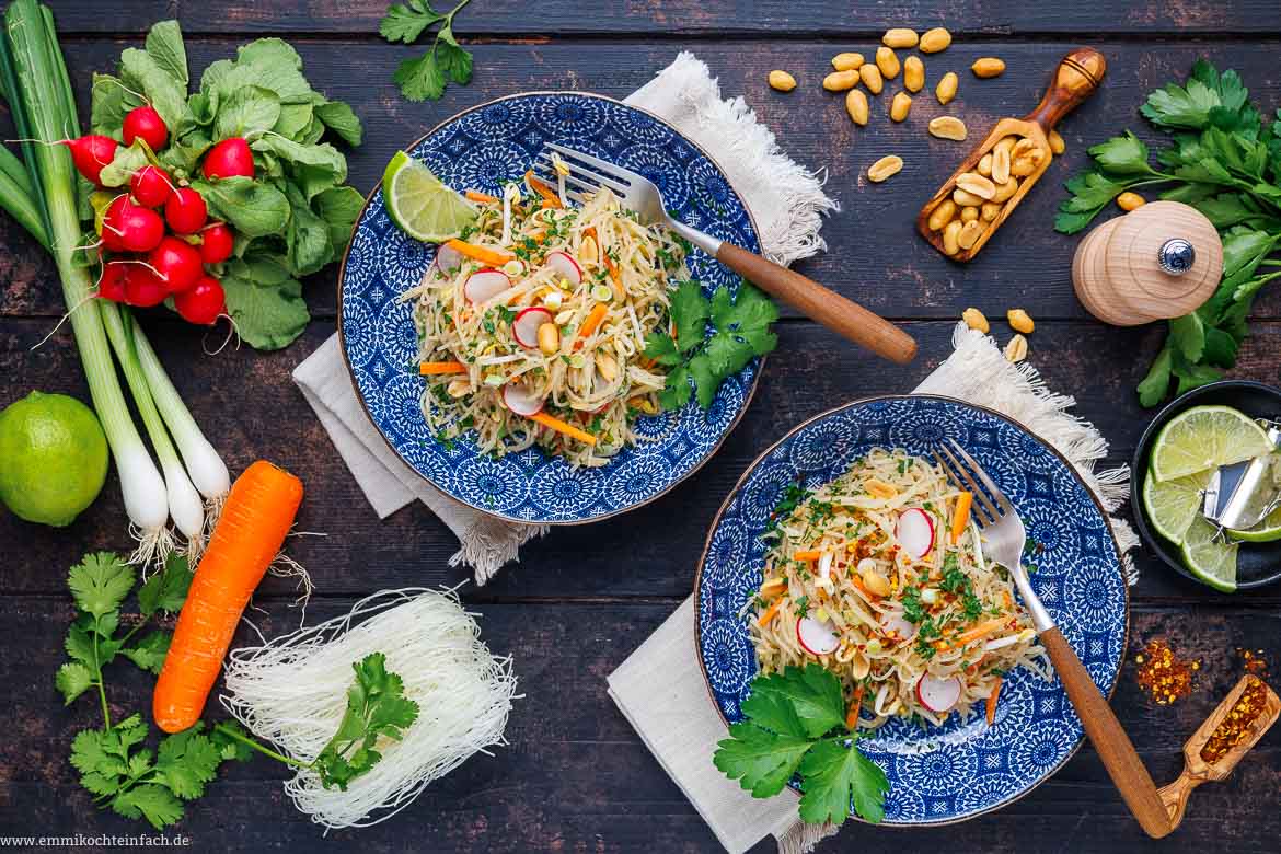 Glasnudelsalat Rezept mit Gemüse