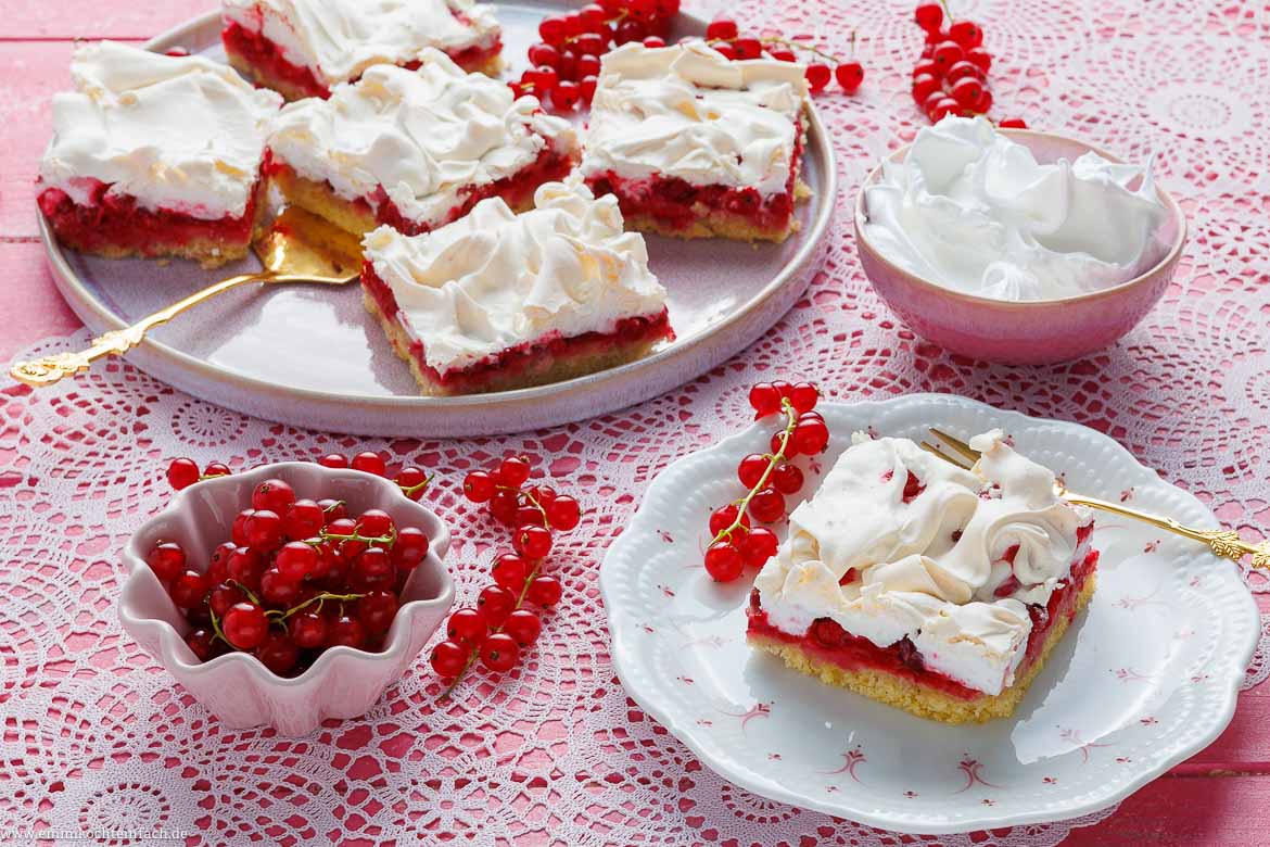 Johannisbeerkuchen Rezept mit Baiser