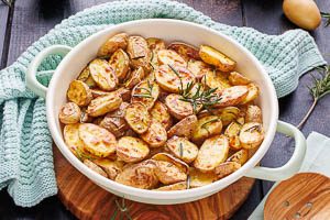 Fertig sind die selbstgemachten Rosmarinkartoffeln