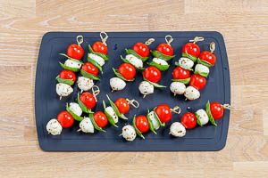 Tomate Mozzarella Spiesse f&uuml;r Fingerfood
