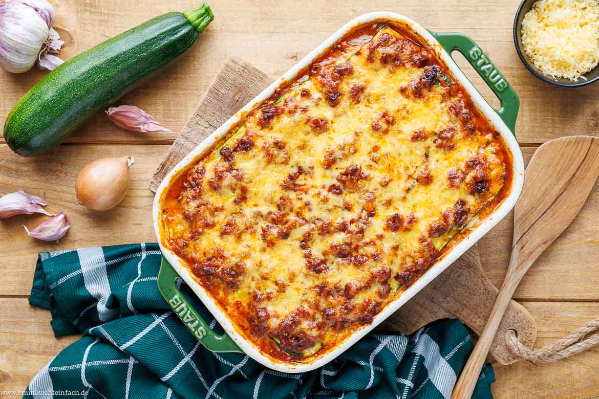 Zucchini-Lasagne Rezept mit Hackfleisch