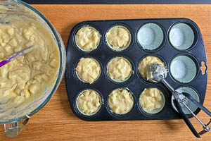 Muffin Formen füllen