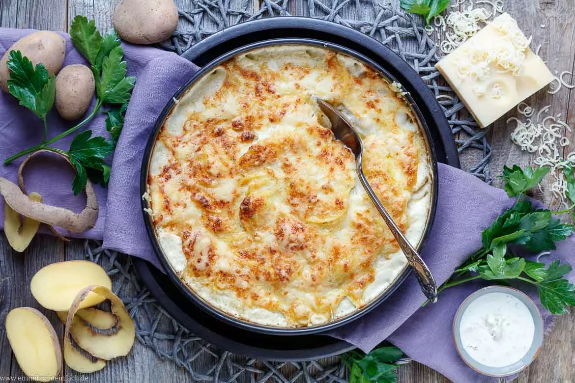 Kartoffelgratin Rezept - einfach und klassisch