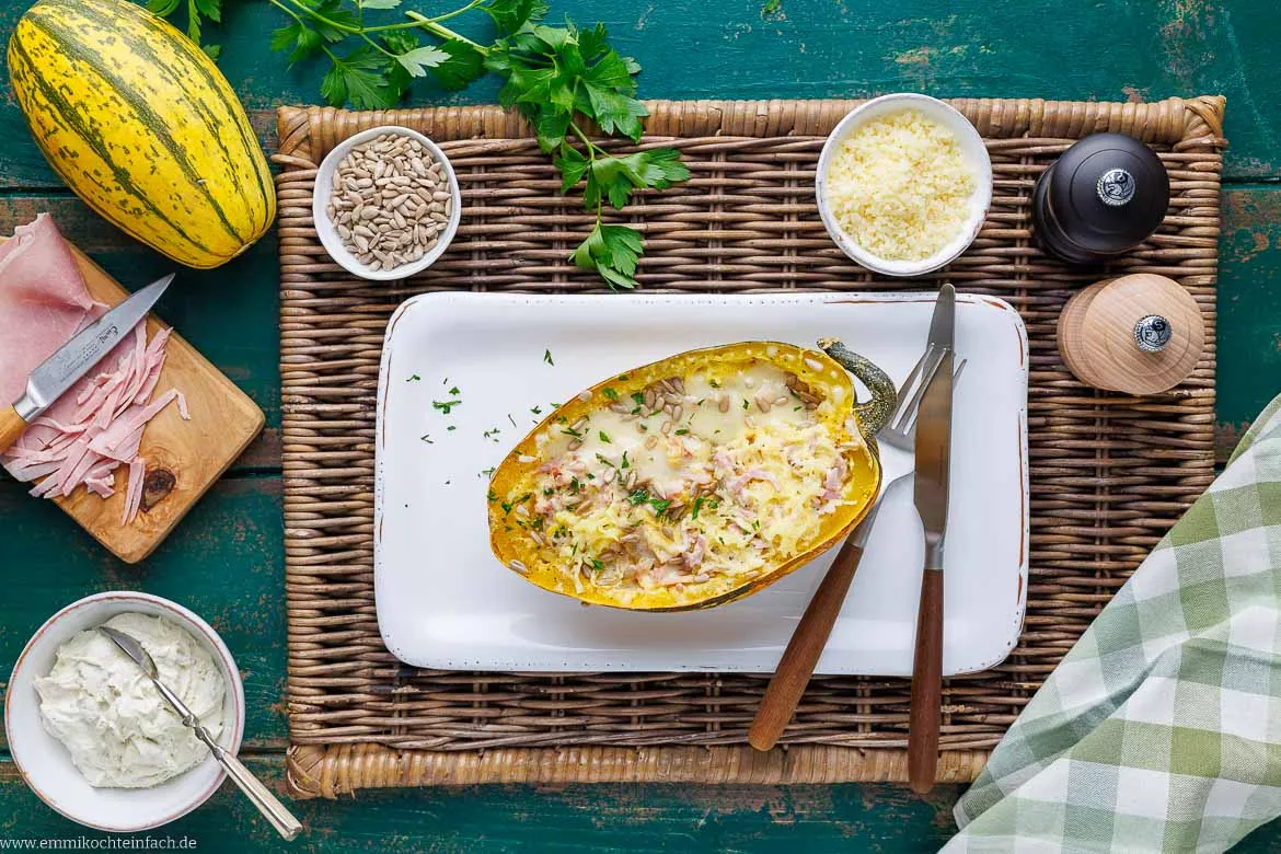 Rezept für Spaghettikürbis