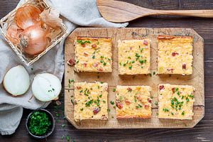 Einfacher Zwiebelkuchen