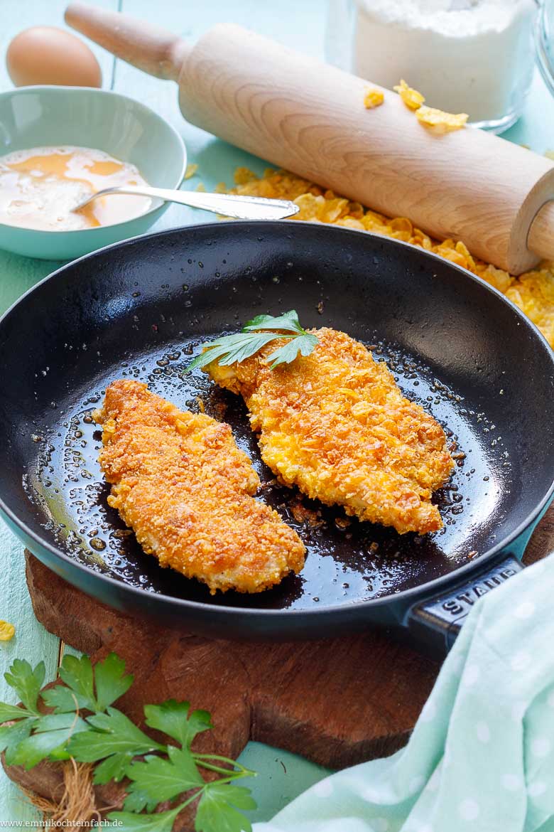 Hähnchenschnitzel – Panieren ist viel leichter als du vielleicht denkst.